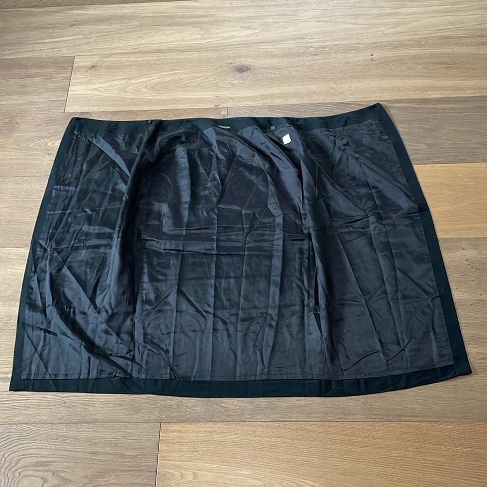 Industria Made in Italy 100% Wool Black Wrap Skirt IT42/US6 - Picture 7 of 10